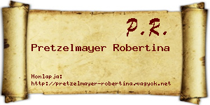Pretzelmayer Robertina névjegykártya
